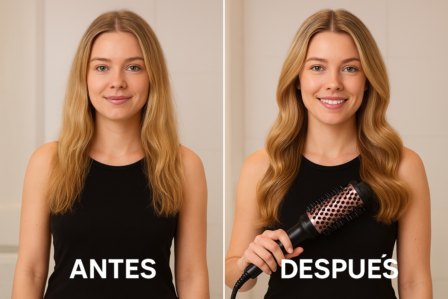 Cepillo Térmico 3 en 1 - Rizador y Voluminizador Profesional